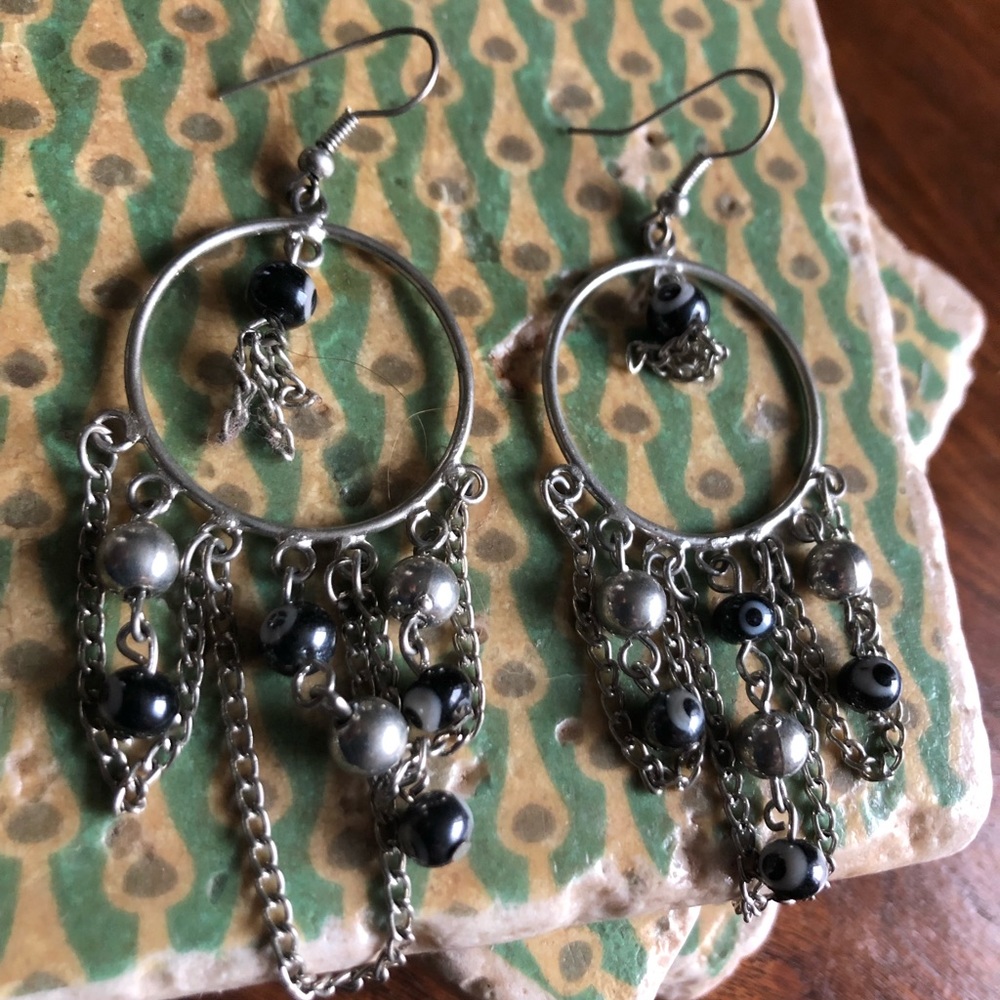 Evil Eye Dangling Earrings